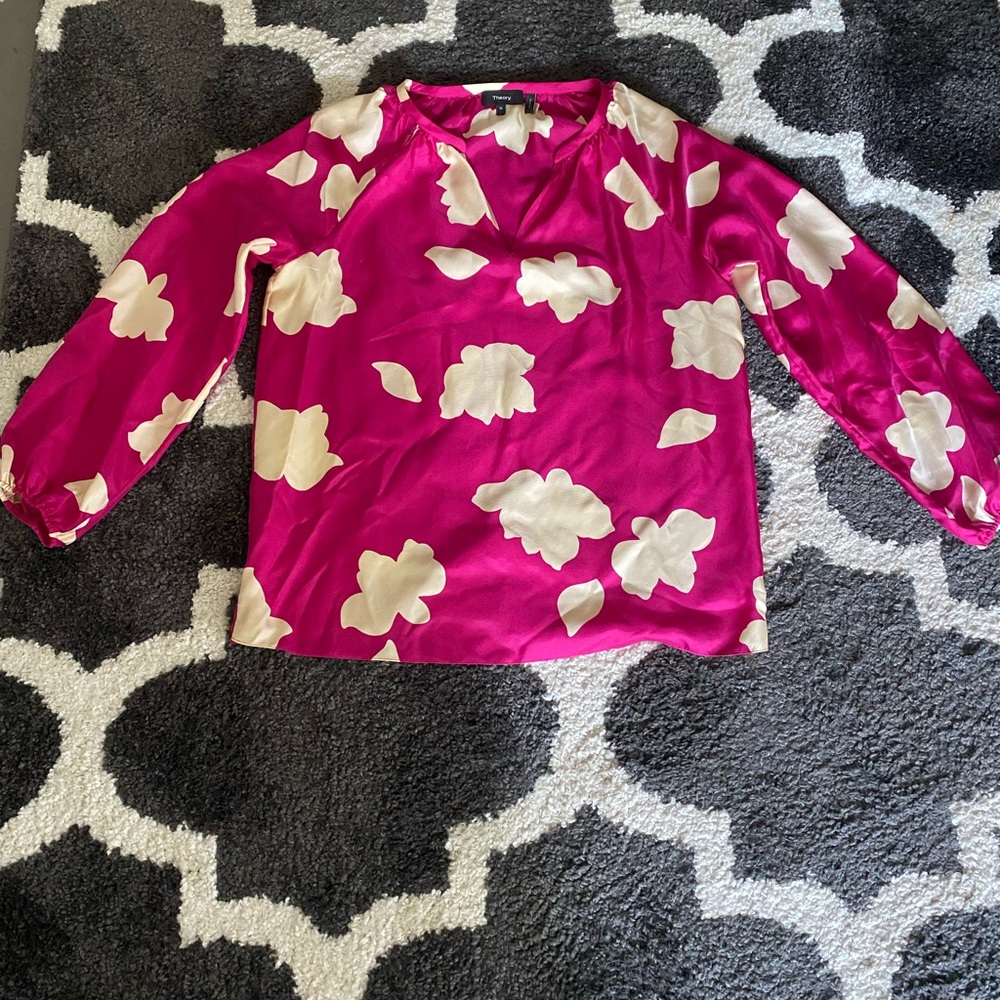 Theory silk blouse